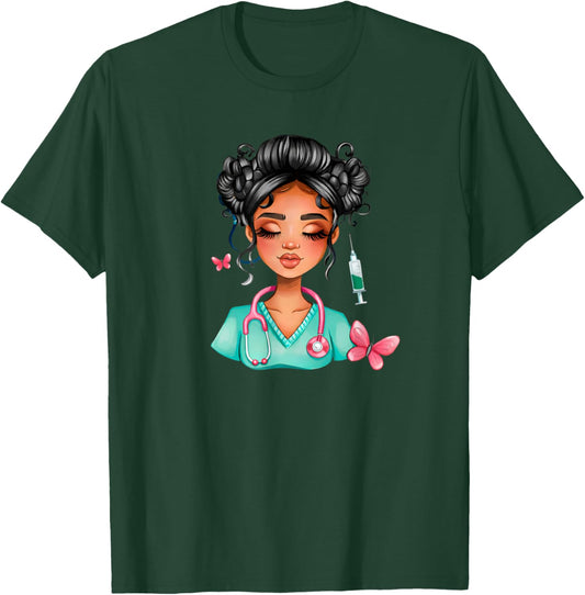Nurse Life Black History International Women’s Day Queen T-Shirt - T-Shirt | Forest