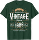 Vintage 1966 Label 60th Birthday Gift Men Women 60 Year Old T-Shirt - T-Shirt | Forest