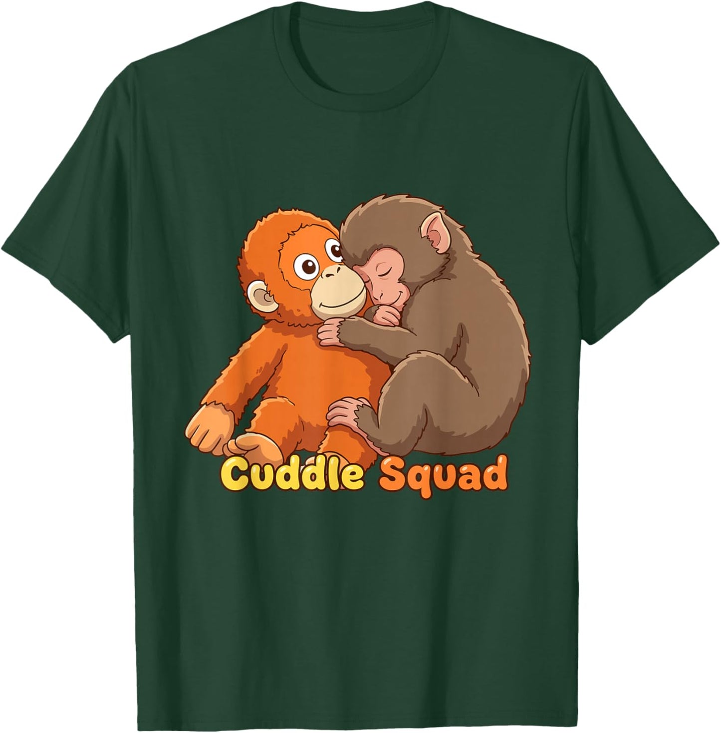 Funny Cuddle Squad Panchi Kun Viral Video Baby Monkey Punch T-Shirt - T-Shirt | Forest