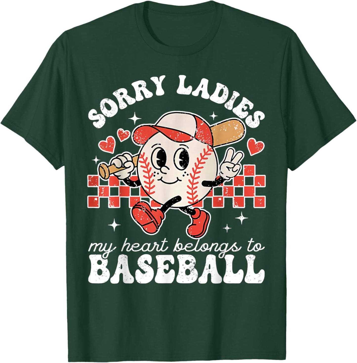 Sorry Ladies My Heart Belongs to Baseball Boy Kids T-Shirt - T-Shirt | Forest