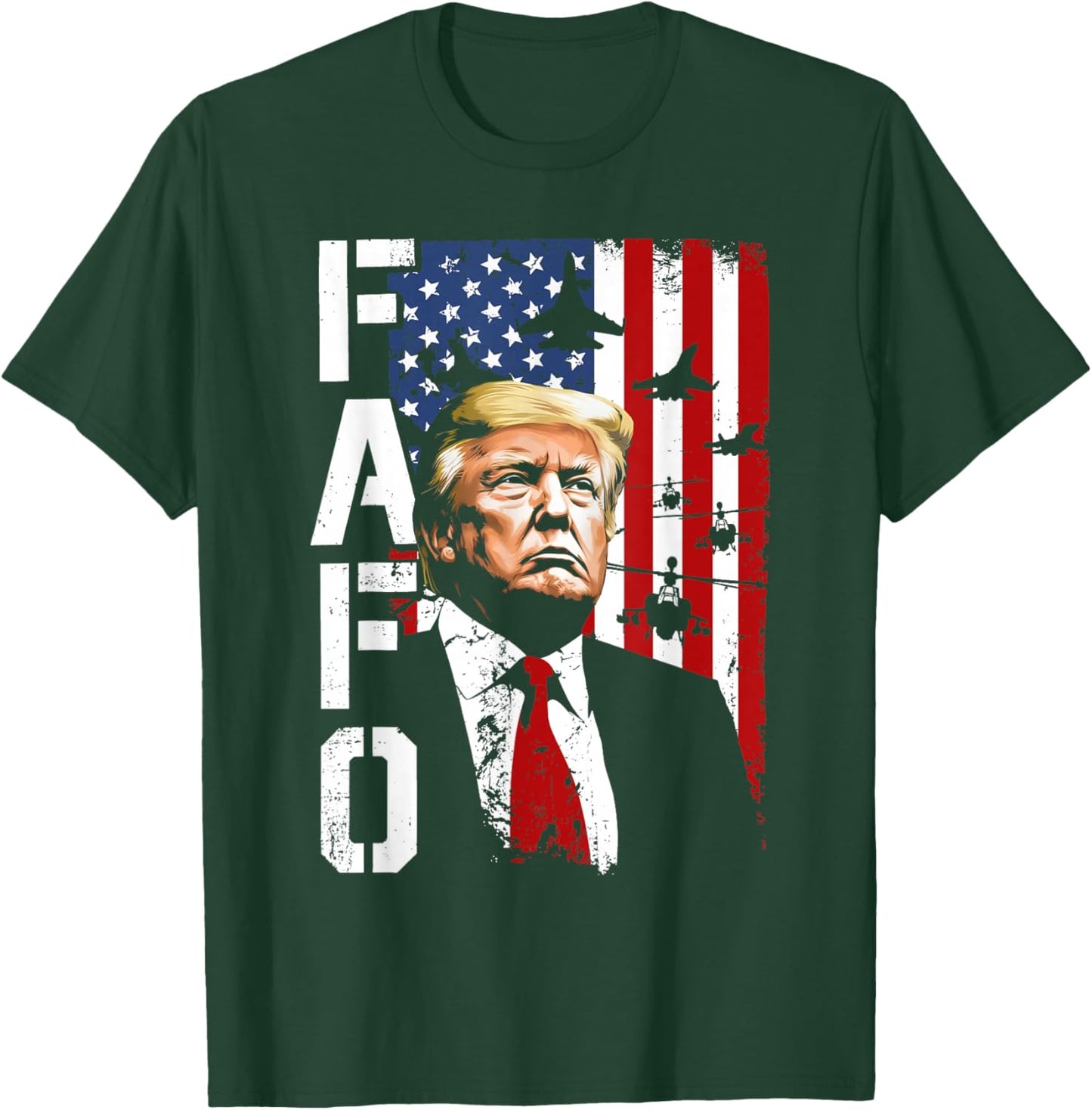 Funny Fafo Trump Fafo American USA T-Shirt - T-Shirt | Forest