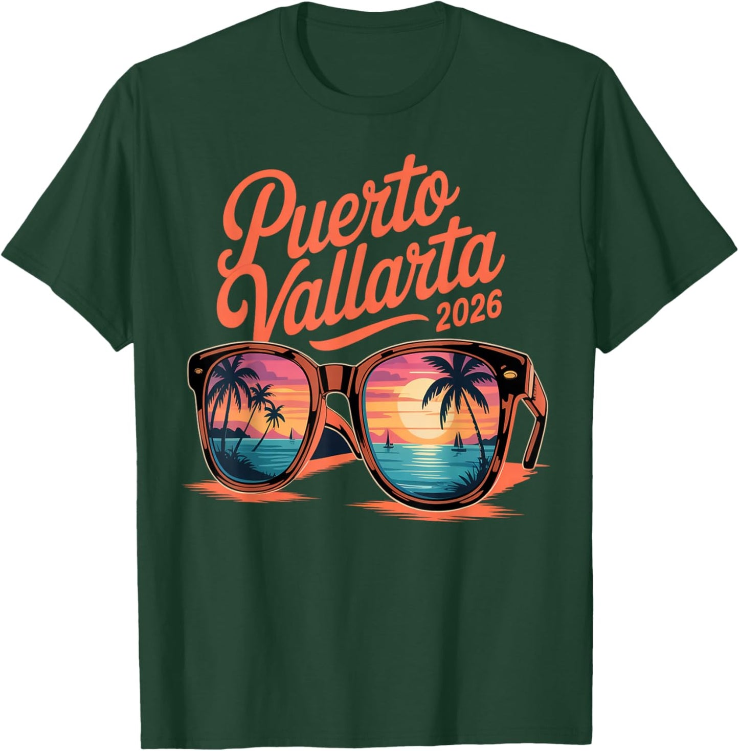 Puerto Vallarta 2026 Beach Vacation Mexico Crew Souvenirs T-Shirt - T-Shirt | Forest