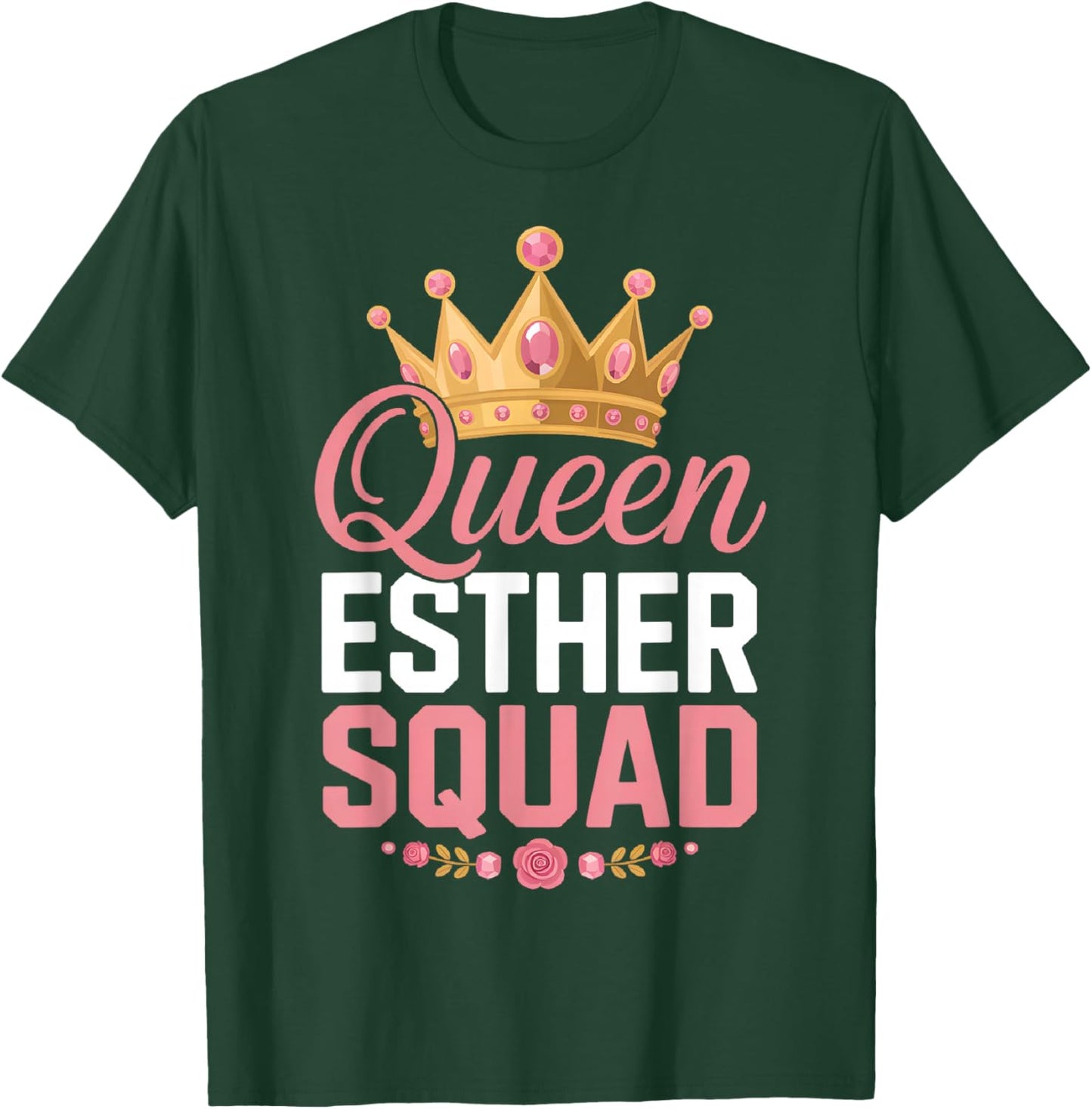 Queen Esther Squad Purim Costume Royal Crown Jewish Holiday T-Shirt - T-Shirt | Forest