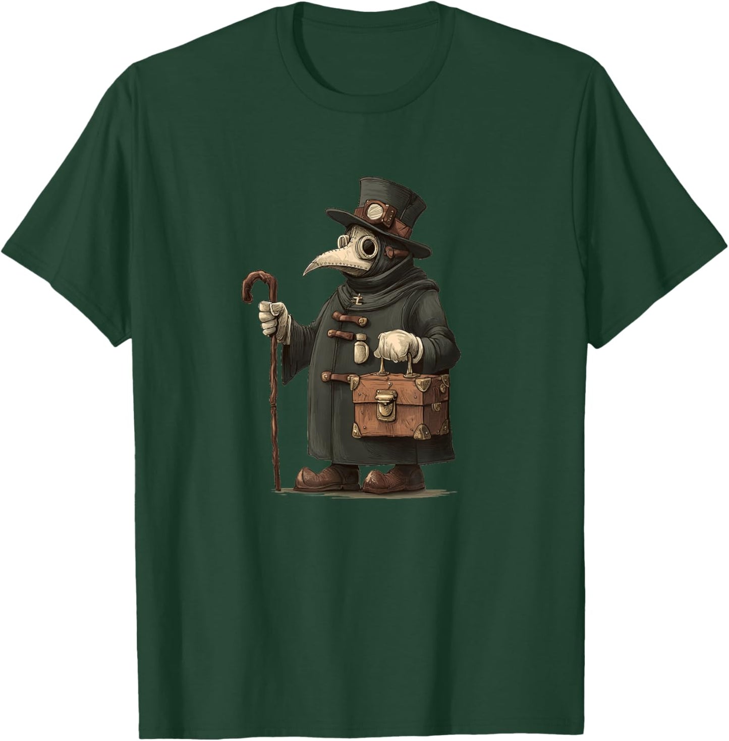 Medieval Plague Doctor Costume for Adults and Kids T-Shirt - T-Shirt | Forest