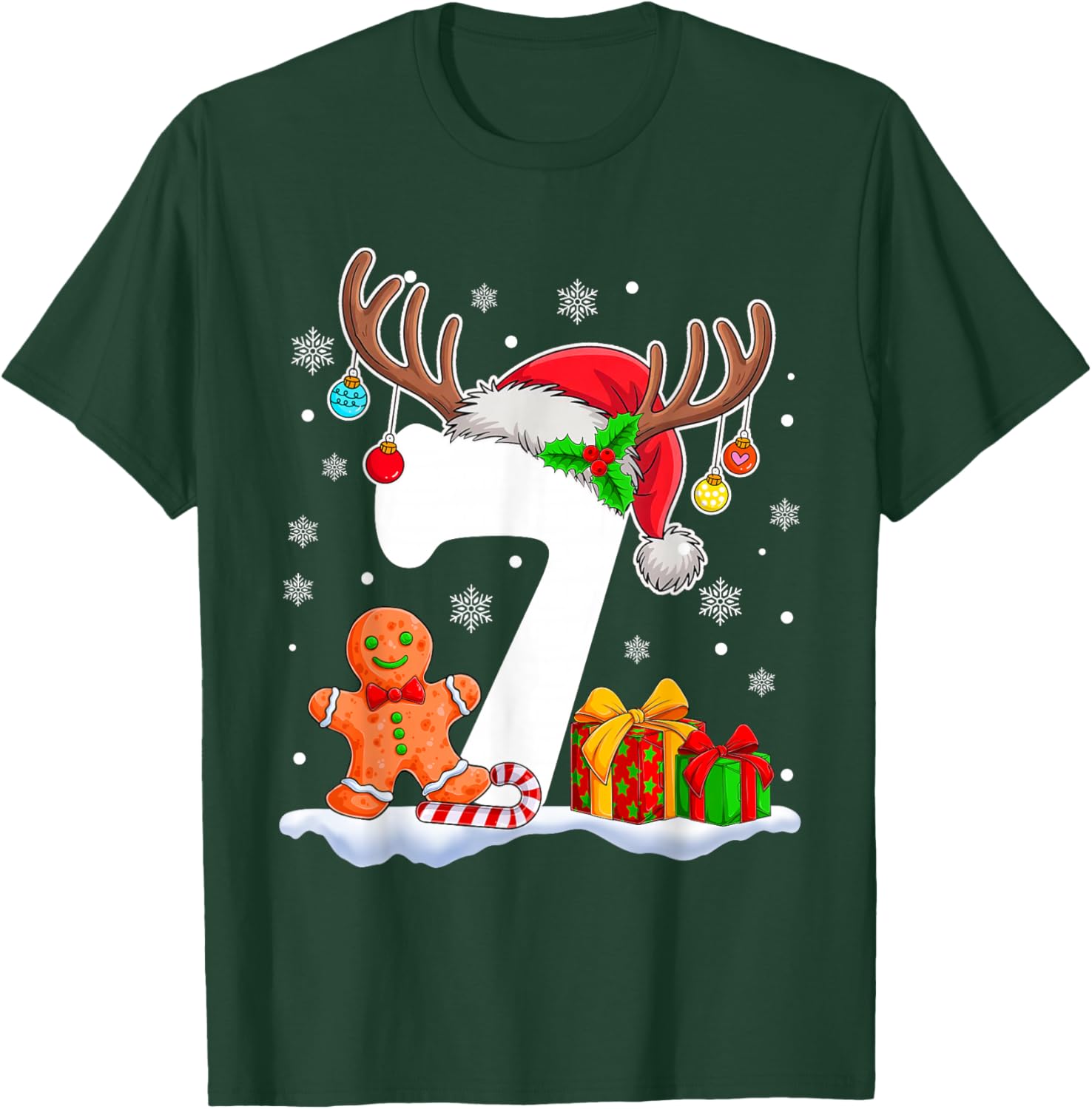 Funny 67 Six Seven Meme Couple Pajamas Matching Christmas T-Shirt - T-Shirt | Forest