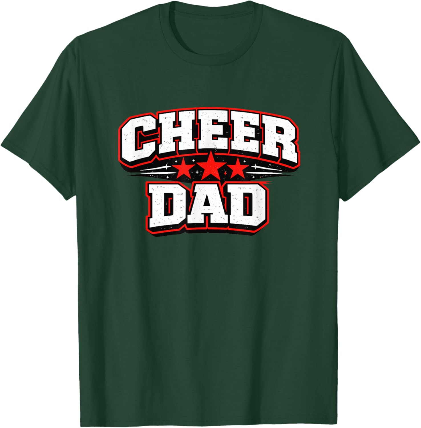 Cheer Dad Cheerleading Shirt Girls Youth Cheerleader T-Shirt - T-Shirt | Forest
