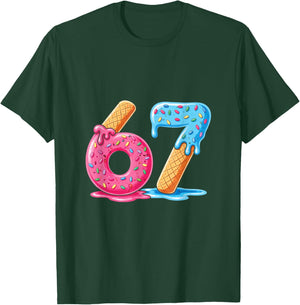 Six Seven Ice Cream 67 T-Shirt - T-Shirt | Forest