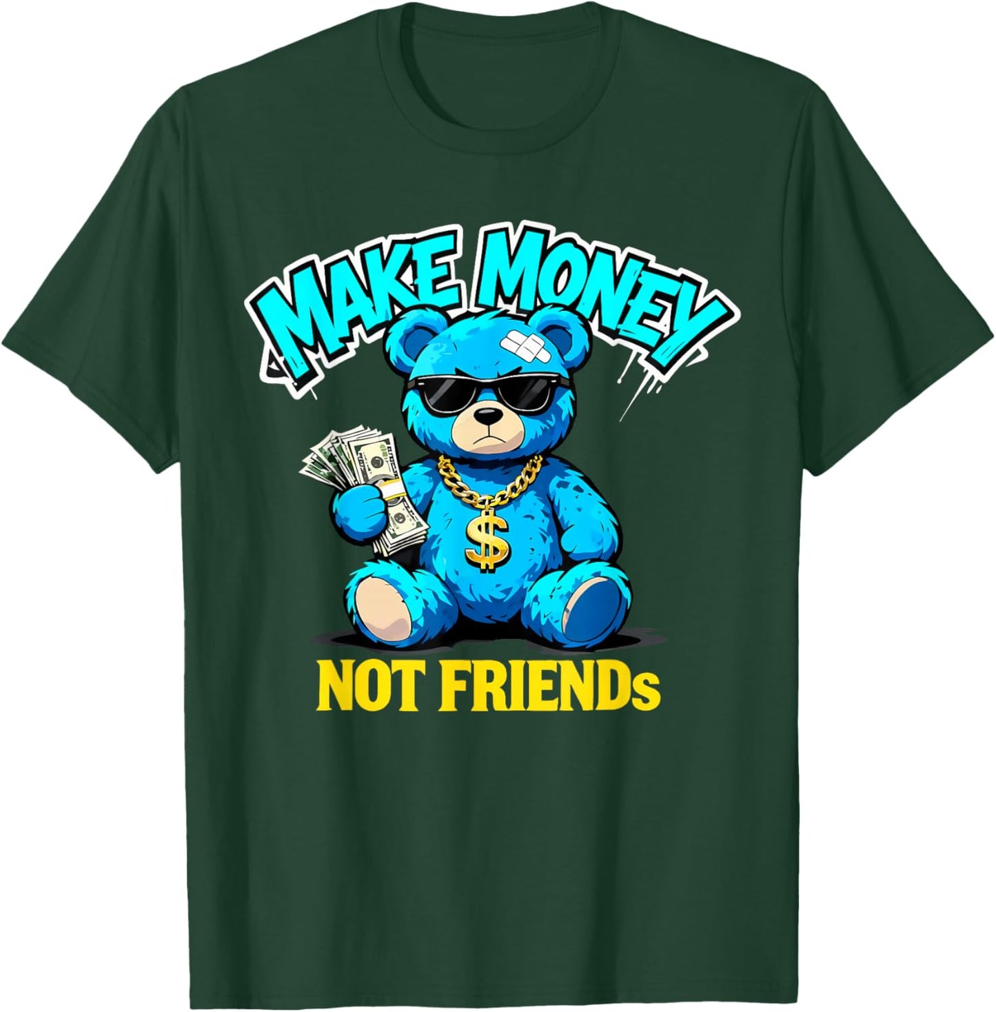 Streetwear Retro Matching Gamma Blue T-Shirt - T-Shirt | Forest