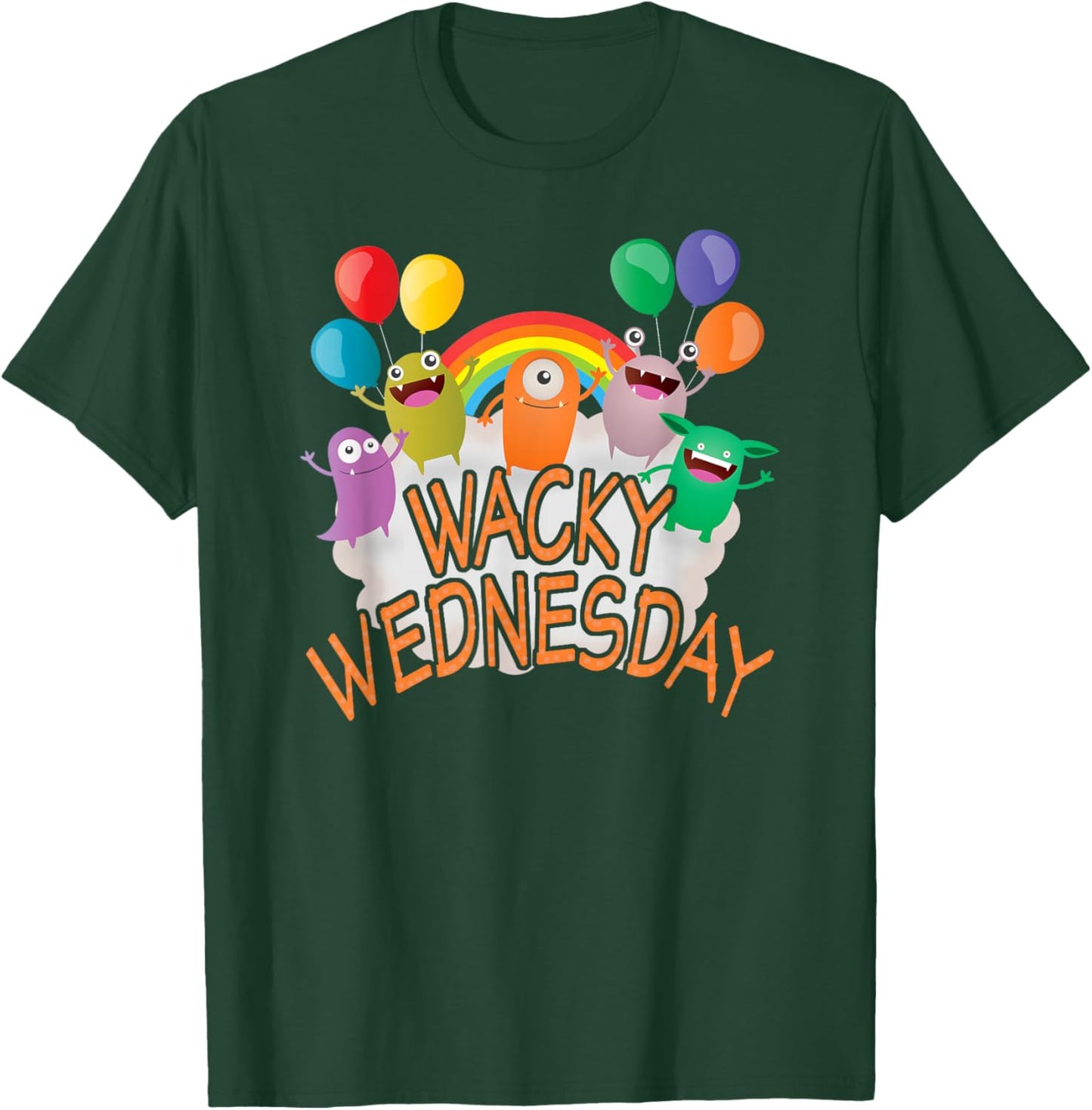 Wacky Wednesday Kids and Teachers | Mismatch Day Spirit Week T-Shirt - T-Shirt | Forest