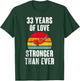 Vintage Sunset 33 Years Together 33rd Wedding Anniversary T-Shirt - T-Shirt | Forest