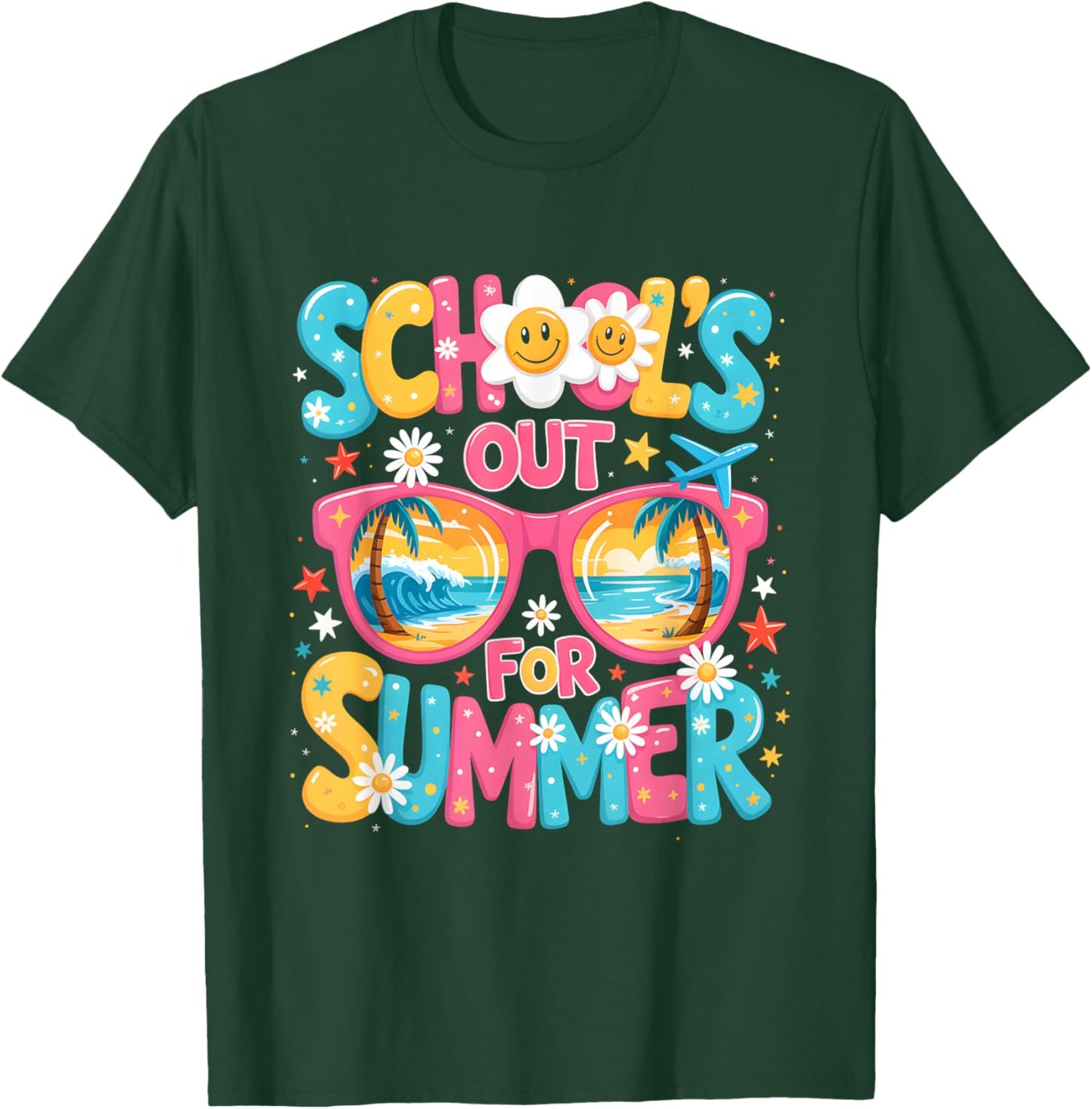 School's Out for Summer Last Day of School Teacher Kids T-Shirt - T-Shirt | Forest