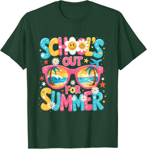 School's Out for Summer Last Day of School Teacher Kids T-Shirt - T-Shirt | Forest