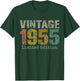 Vintage 1955 Text 71st Birthday Gift Men Women 71 Year Old T-Shirt - T-Shirt | Forest