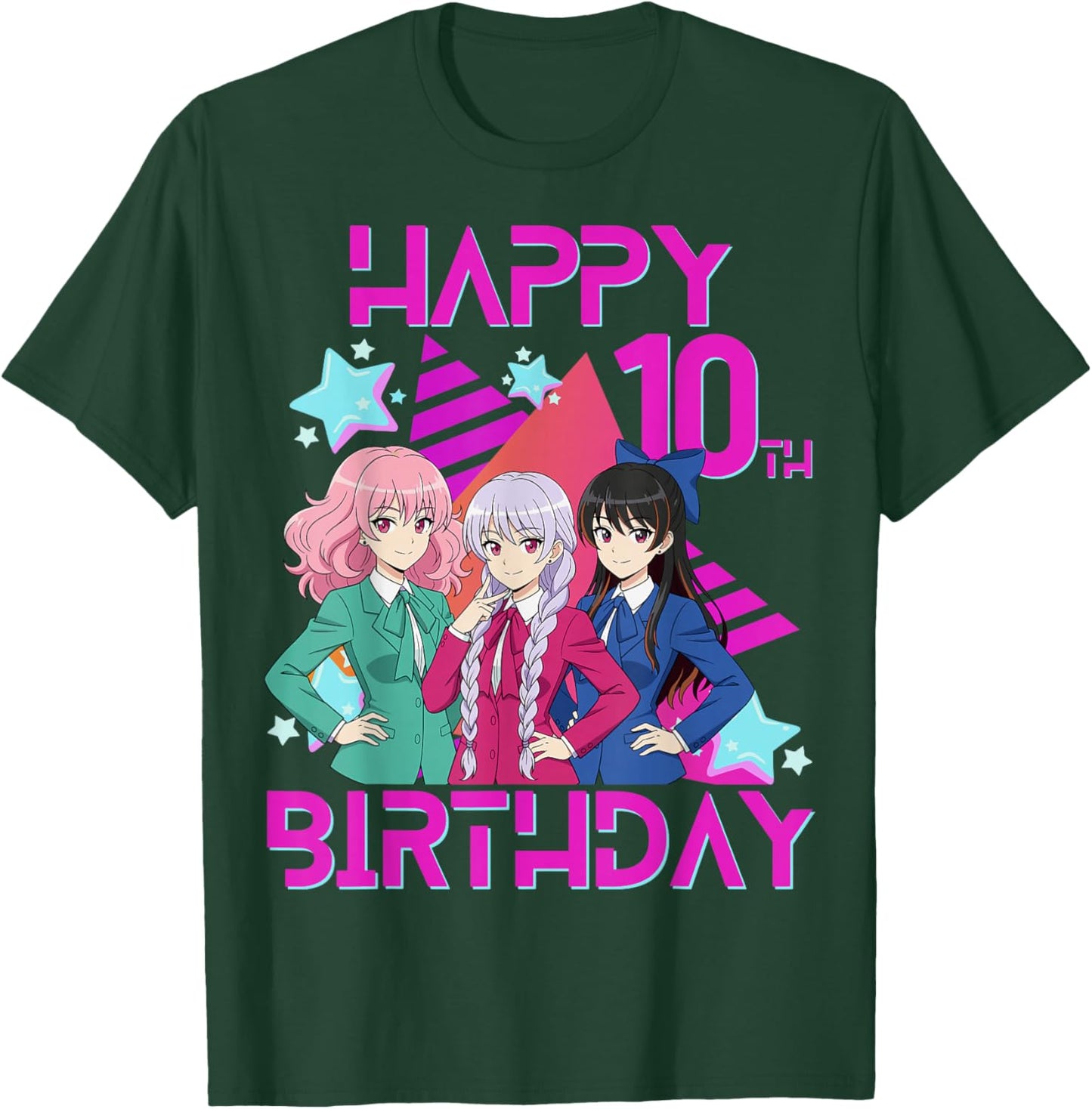 10 Years Old Birthday K Pop - 10th Birthday Girls Boy K-pop T-Shirt - T-Shirt | Forest