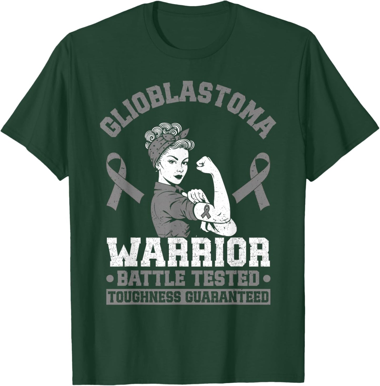 Glioblastoma Warrior GBM Awareness Funny Glioblastoma T-Shirt - T-Shirt | Forest