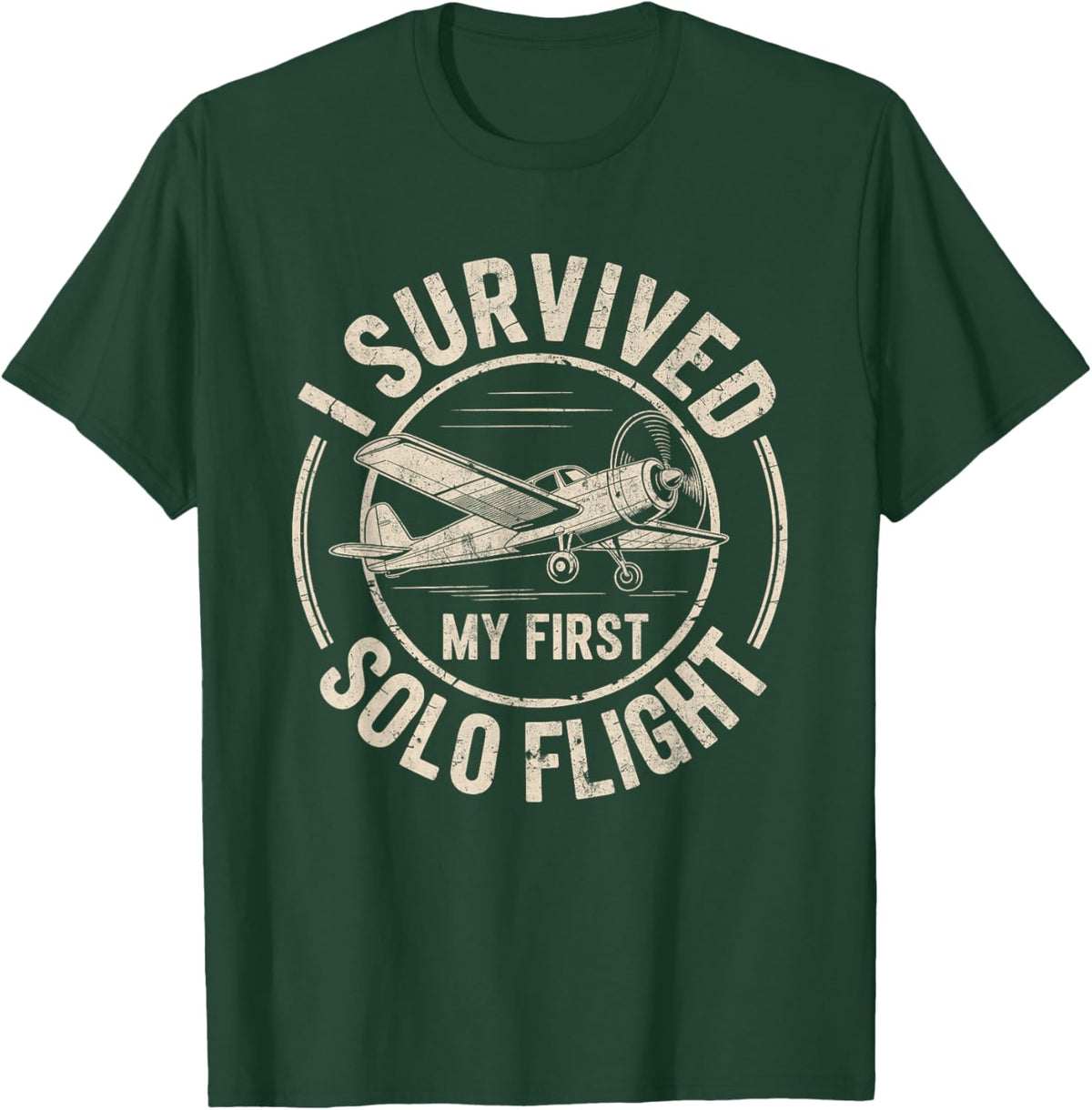 I Survived My First Solo Flight T-Shirt - T-Shirt | Forest
