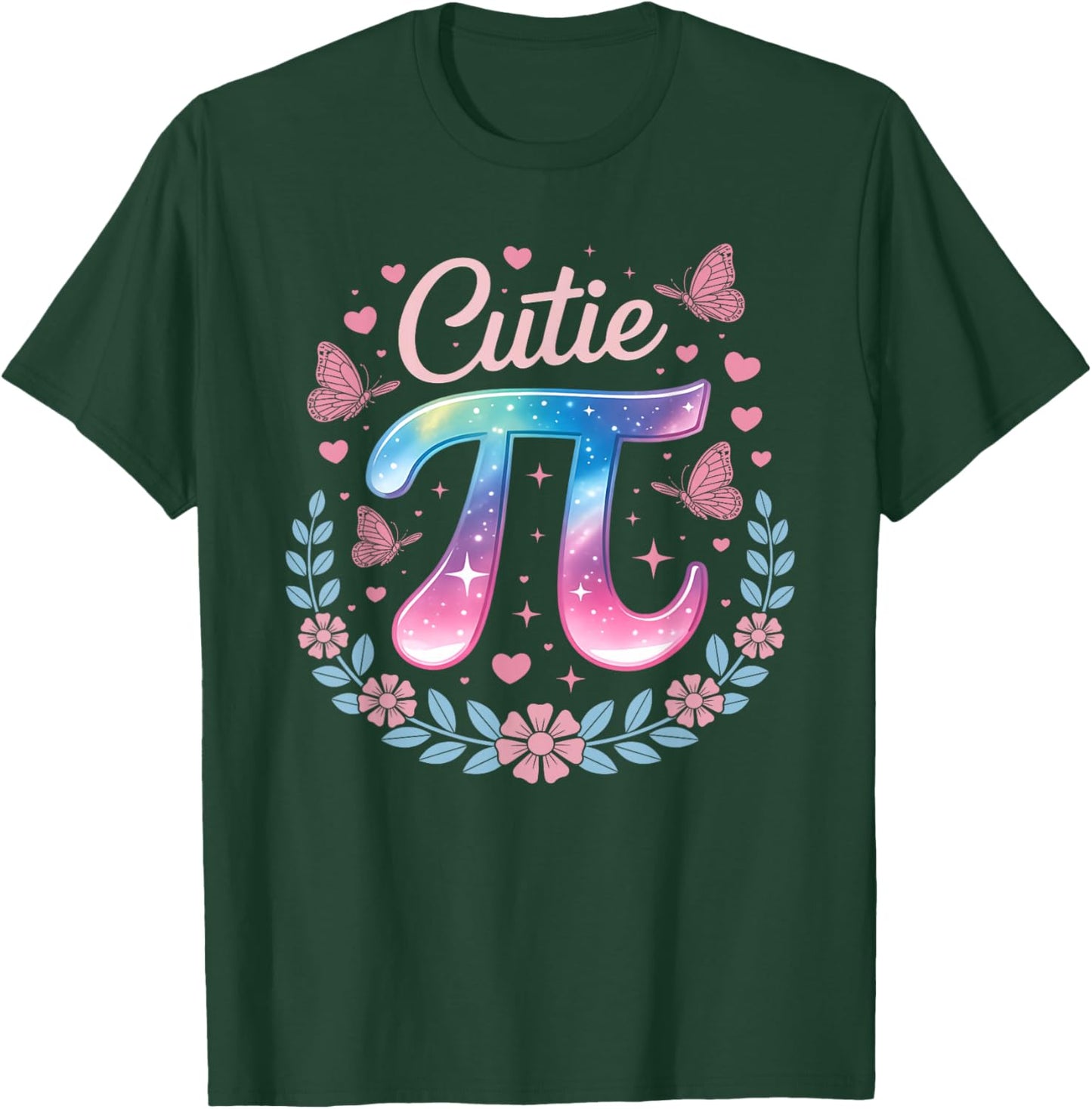 Cutie Pi Day Women Kids Men Toddler Math Teacher Student Kid T-Shirt - T-Shirt | Forest