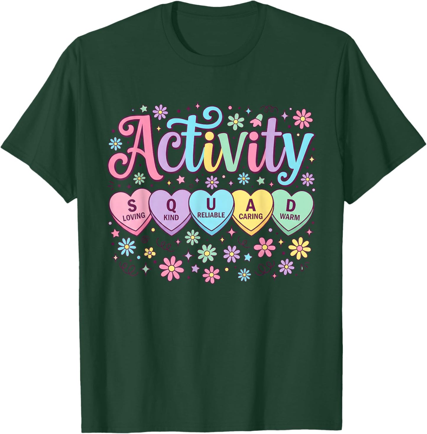 Floral Activity Assistant Squad Professionals Week Director T-Shirt - T-Shirt | Forest
