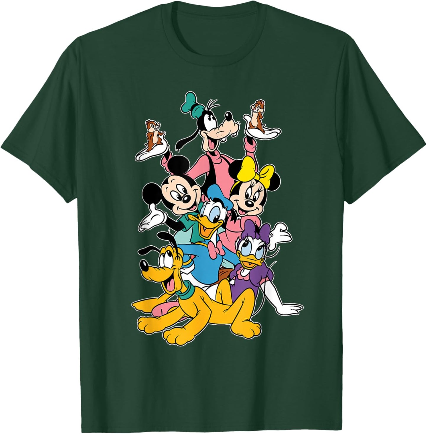 Disney Mickey Mouse & Friends Matching Group Celebration T-Shirt - T-Shirt | Forest