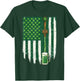 Shamrock Beer USA Flag, St Patricks Irish Drinking Apparel T-Shirt - T-Shirt | Forest