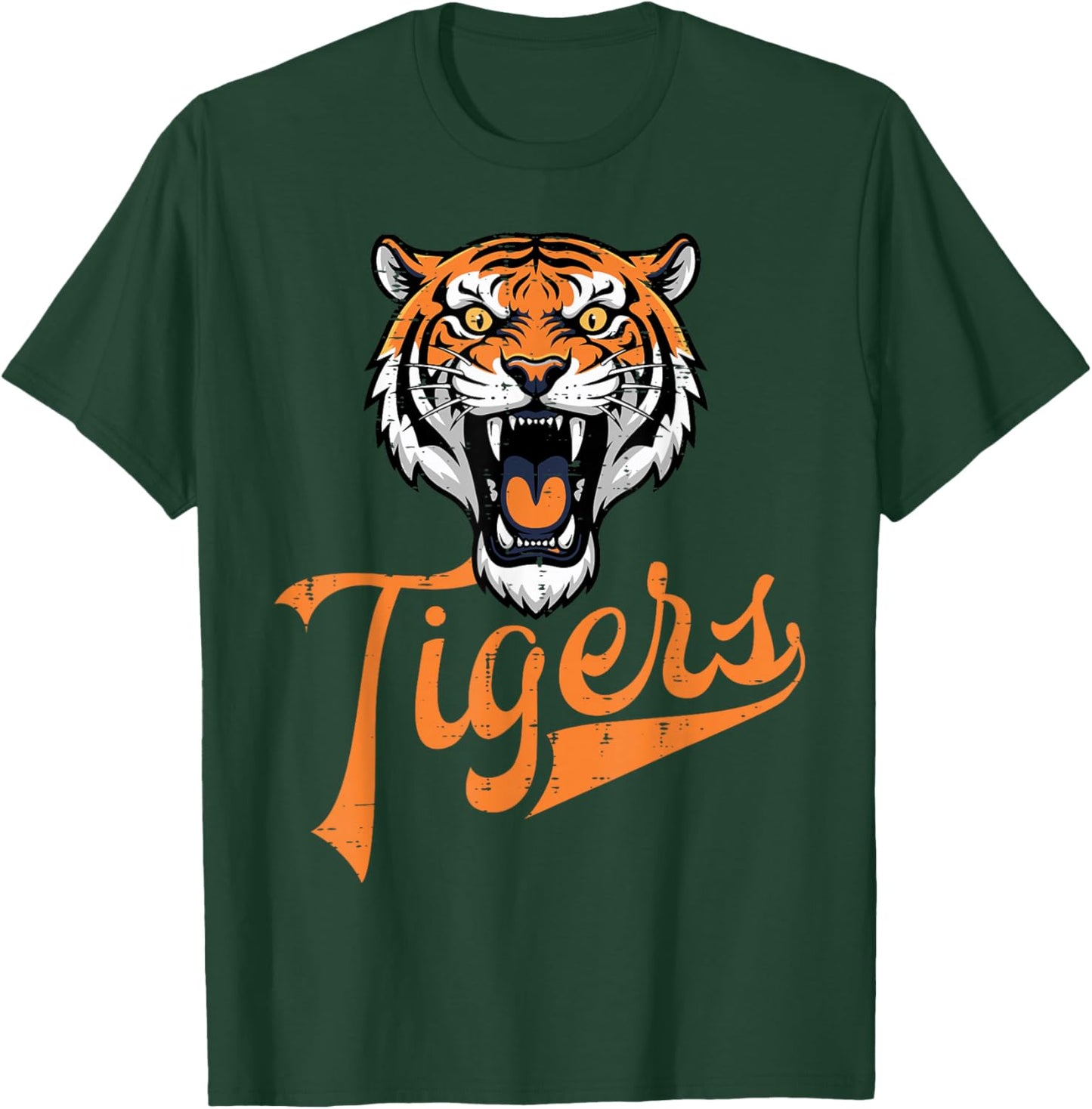 Tiger Boys Girls Teen Kids Men Youth Women T-Shirt - T-Shirt | Forest