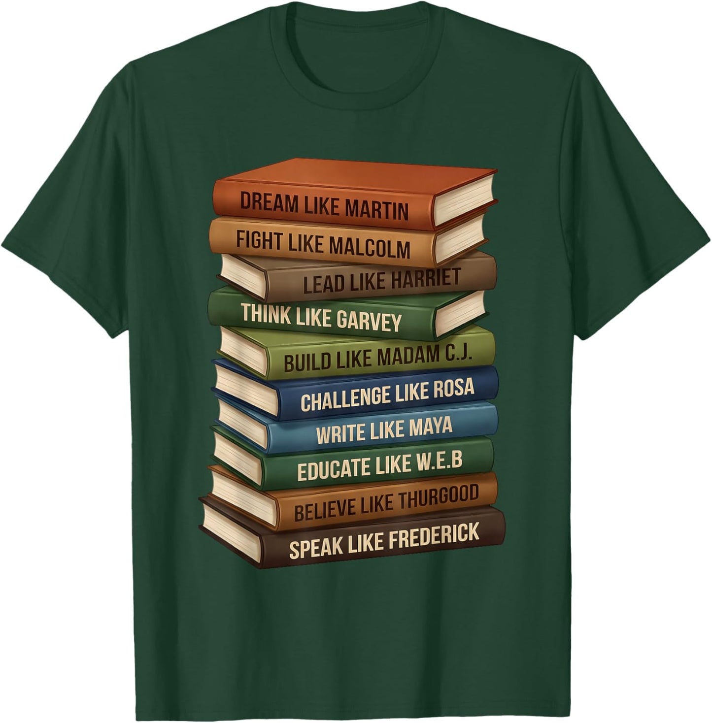Black History Month Black Leaders African American Teachers T-Shirt - T-Shirt | Forest