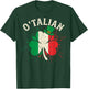 St. Patrick’s Day O'Talian Italy Flag Shamrock Leprechaun T-Shirt - T-Shirt | Forest