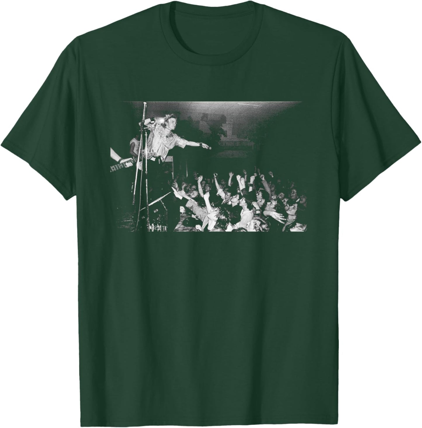 Johnny Rotten Works The Crowd Sex Pistols Holland 1977 T-Shirt - T-Shirt | Forest