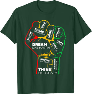 Power Fist Hand Shirt Insing Black Black History T-Shirt - T-Shirt | Forest