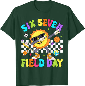 Six Seven 67 Meme Funny Field Day Let The Games Begin Kids T-Shirt - T-Shirt | Forest