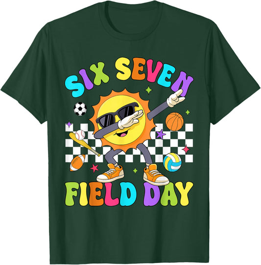 Six Seven 67 Meme Funny Field Day Let The Games Begin Kids T-Shirt - T-Shirt | Forest