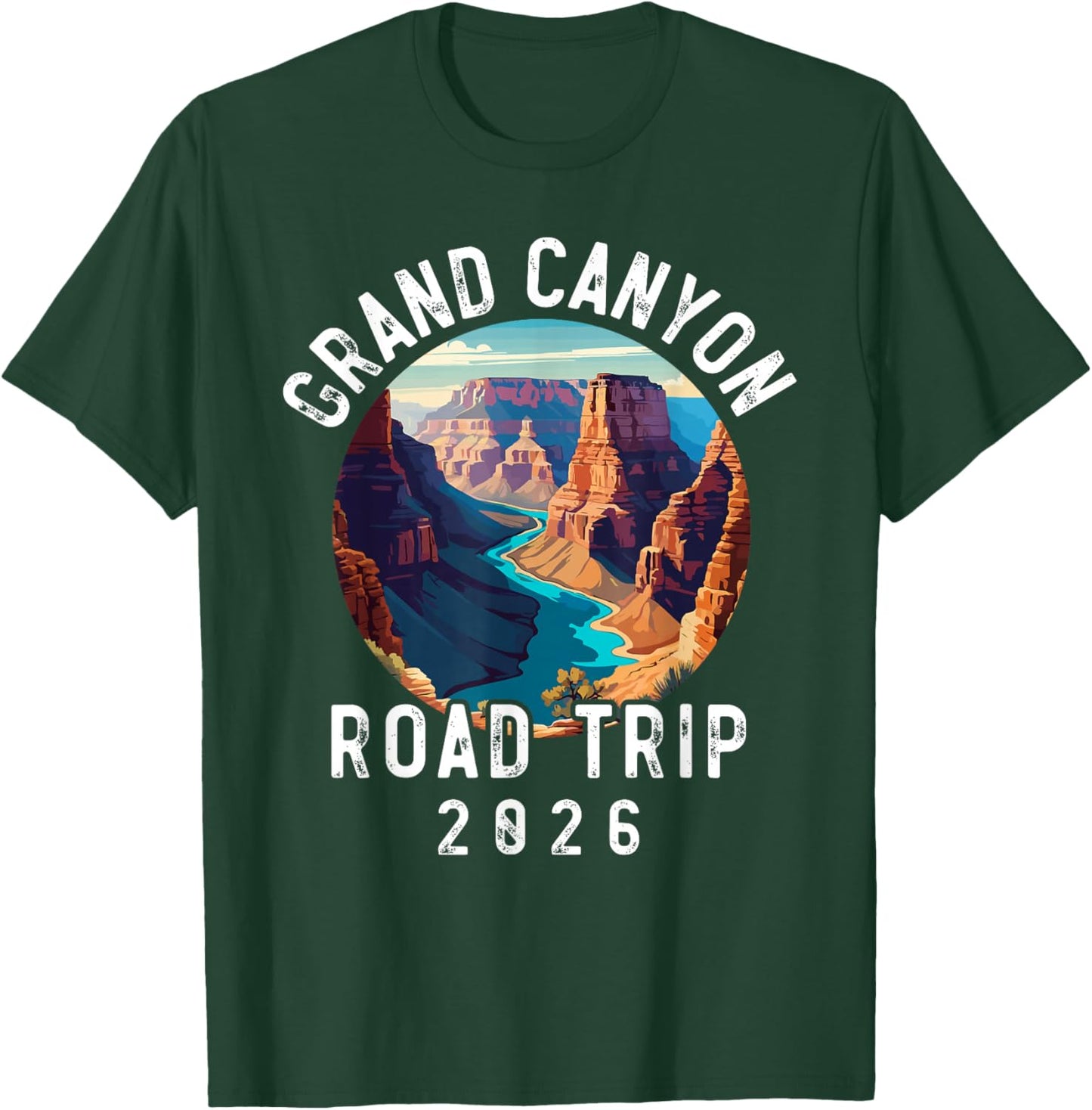 Grand Canyon National Park, Family Souvenir Road Trip 2026 T-Shirt - T-Shirt | Forest
