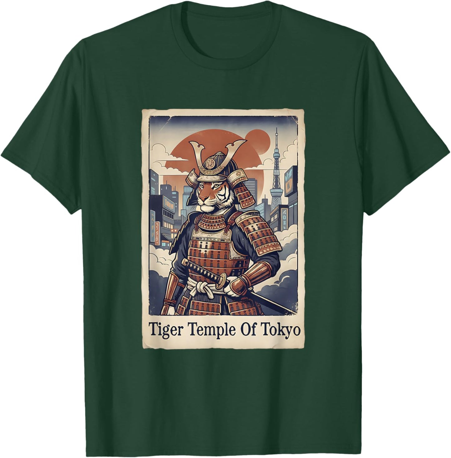 Japanese Art Ukiyo-e Tokyo Tiger T-Shirt - T-Shirt | Forest