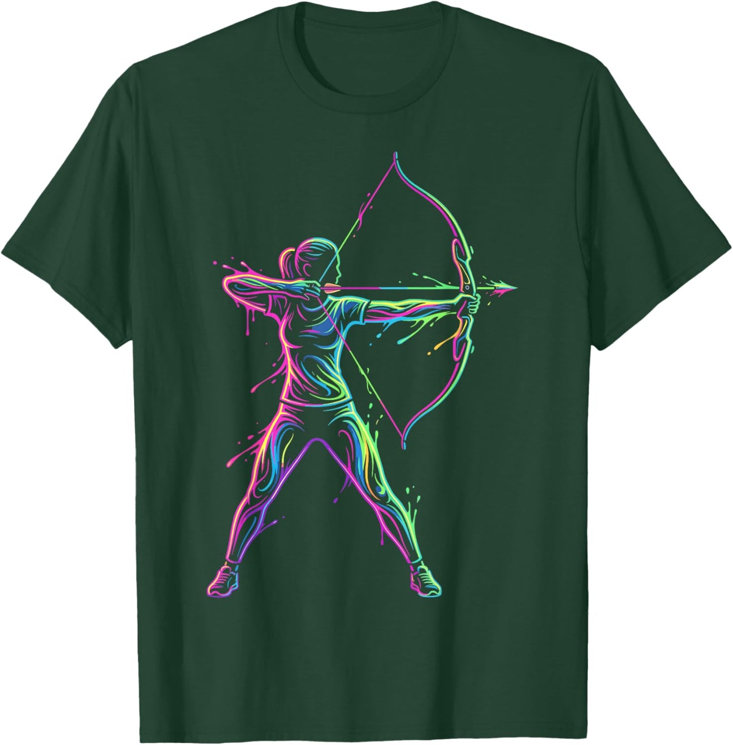 Archery Player Women Kids Girls T-Shirt - T-Shirt | Forest