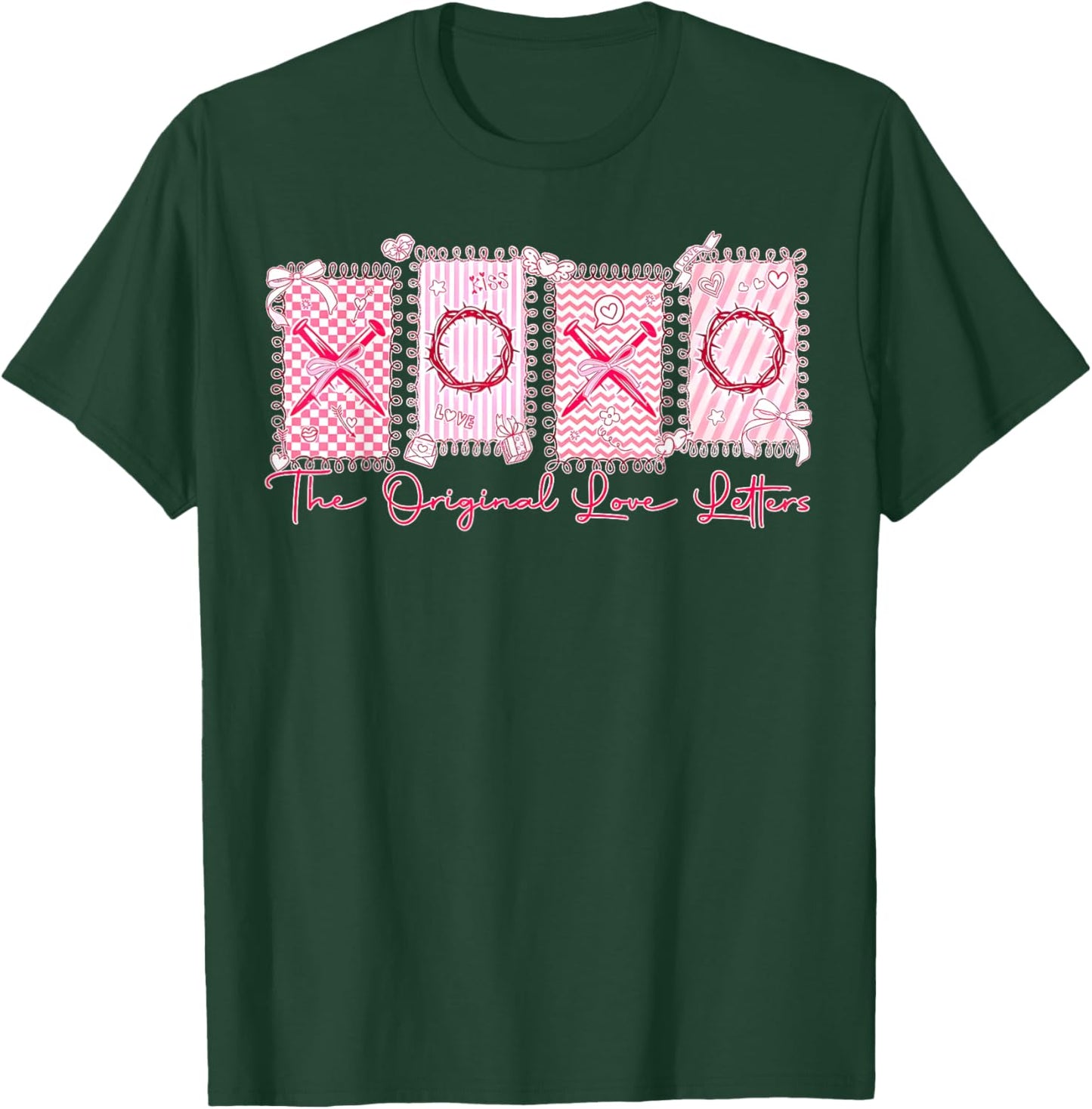 XOXO The Original Love Letters Christian Valentine Men Women T-Shirt - T-Shirt | Forest