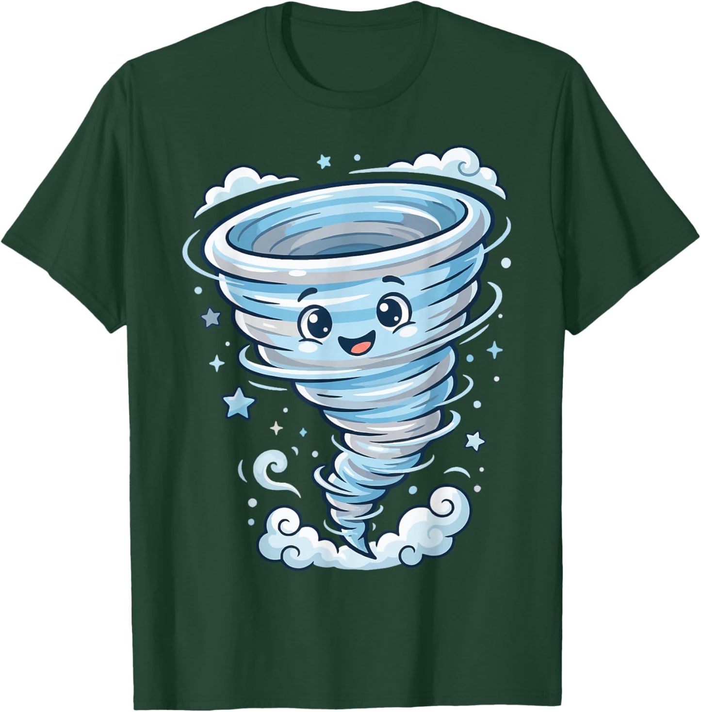 Cartoon Tornado Weather T-Shirt - T-Shirt | Forest