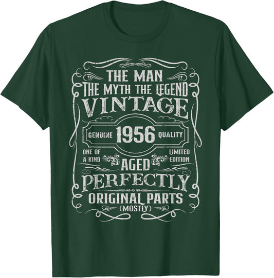 70 Year Old Gifts Vintage 1956 Man Myth Legend 70th Birthday T-Shirt - T-Shirt | Forest