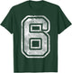 Number 6 Funny Matching 67 Meme Halloween 6th Birthday Kids T-Shirt - T-Shirt | Forest