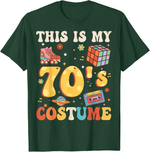 Funny Groovy 70's This is My 70s Costume 1970s Party Outfit T-Shirt - T-Shirt | Forest