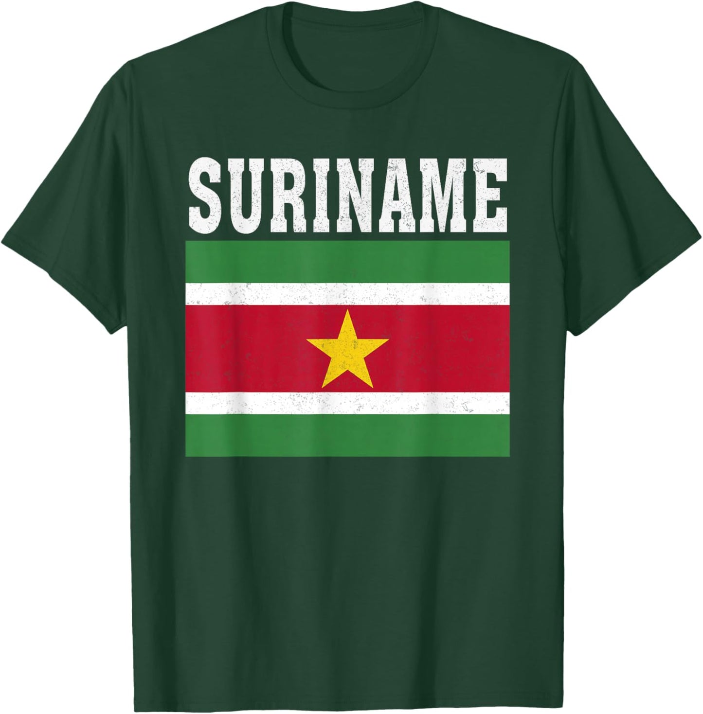 Suriname Flag Patriotic National Roots Souvenir T-Shirt - T-Shirt | Forest