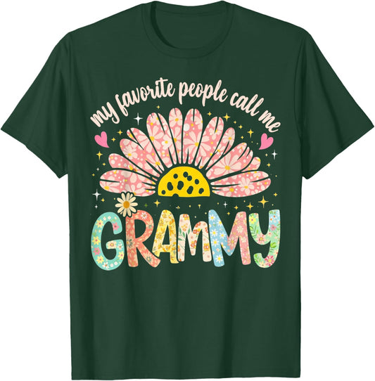 My Favorite People Call Me Grammy Grandmother T-Shirt - T-Shirt | Forest
