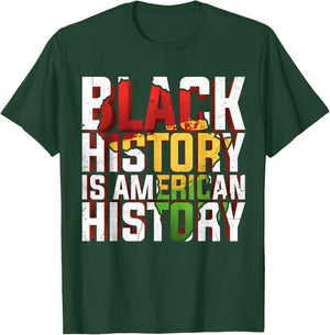 Black History is American History Melanin Black Pride Gifts T-Shirt - T-Shirt | Forest