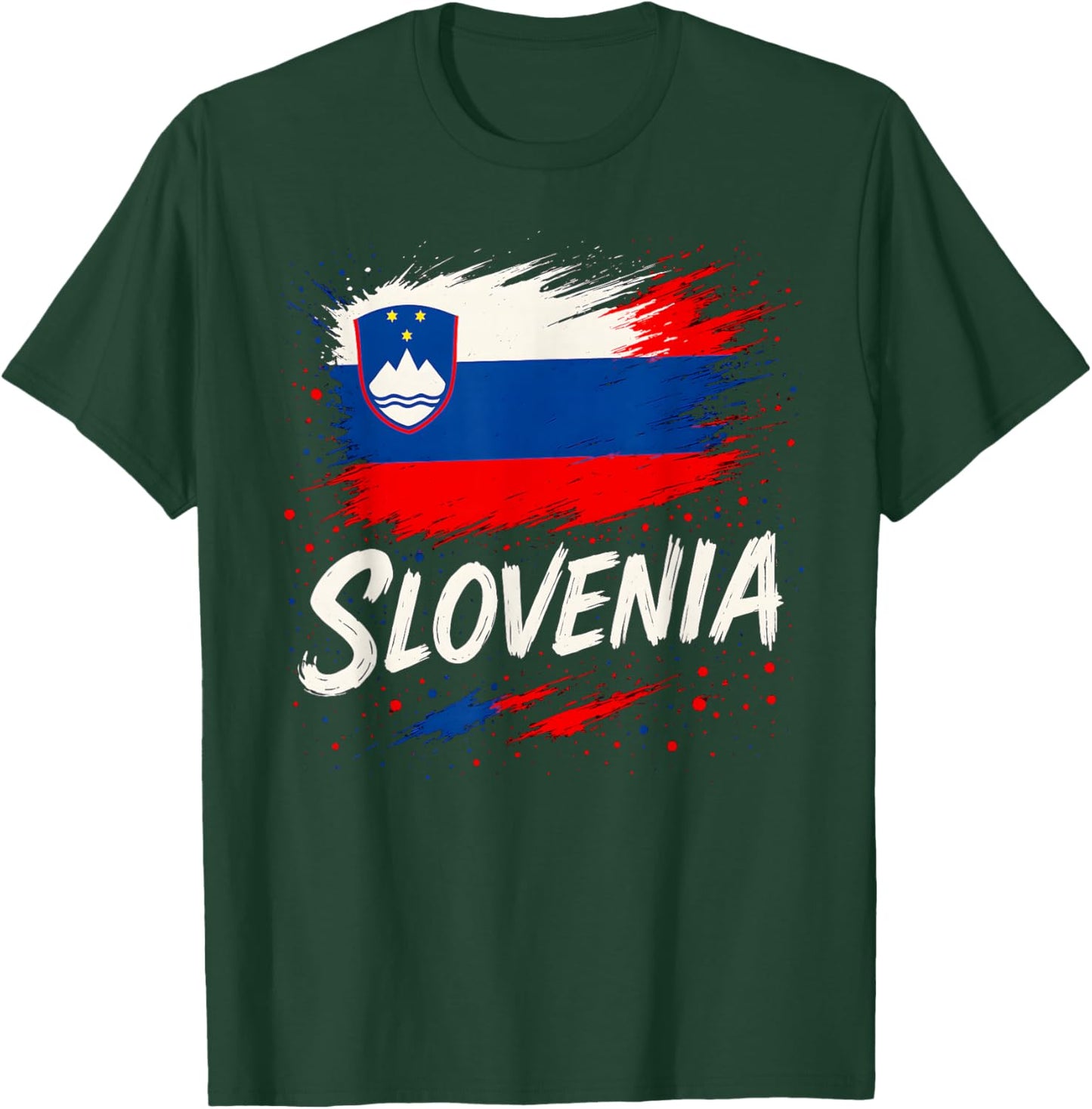 Slovenia Slovenian Flag T-Shirt - T-Shirt | Forest
