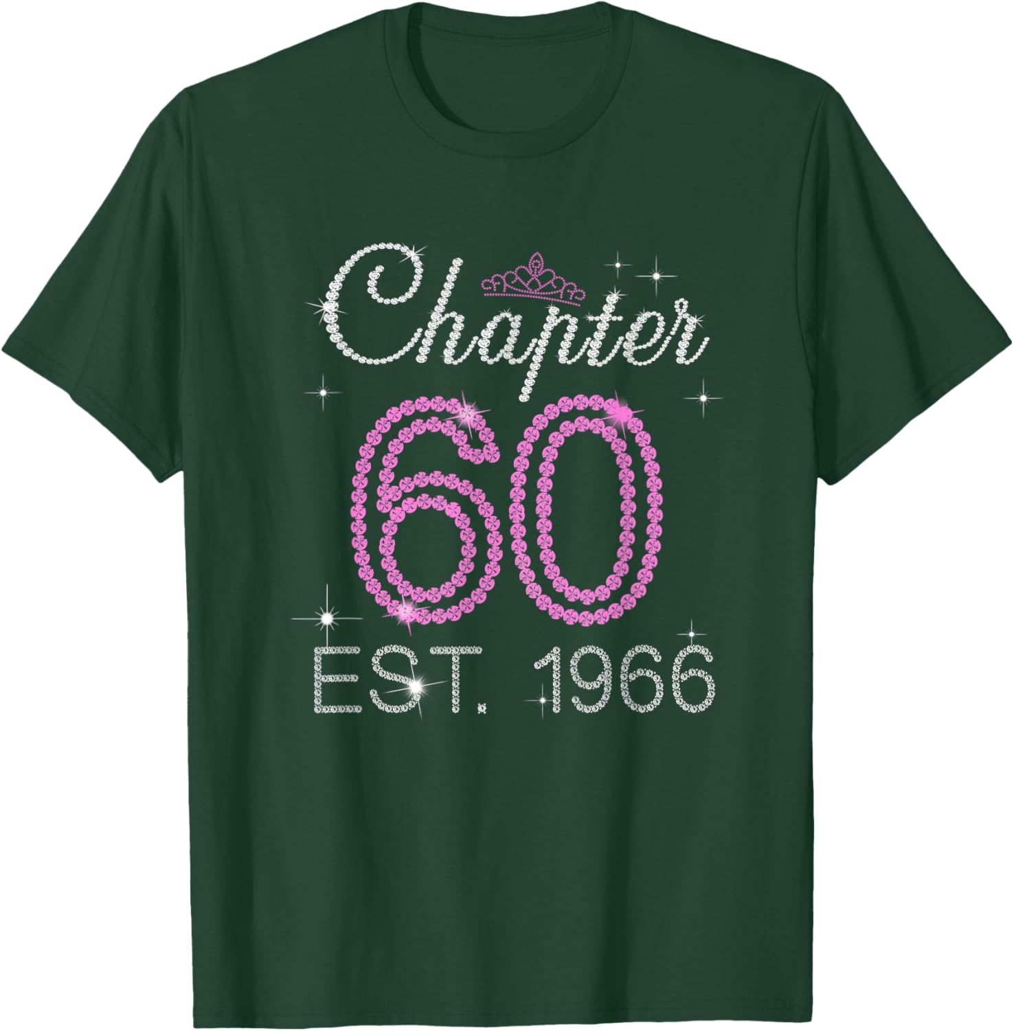 Chapter 60 Est 1966 60 Years Old 60th Birthday Queen Women T-Shirt - T-Shirt | Forest