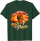 Walk for Peace Mindful Monk Spiritual Art T-Shirt - T-Shirt | Forest