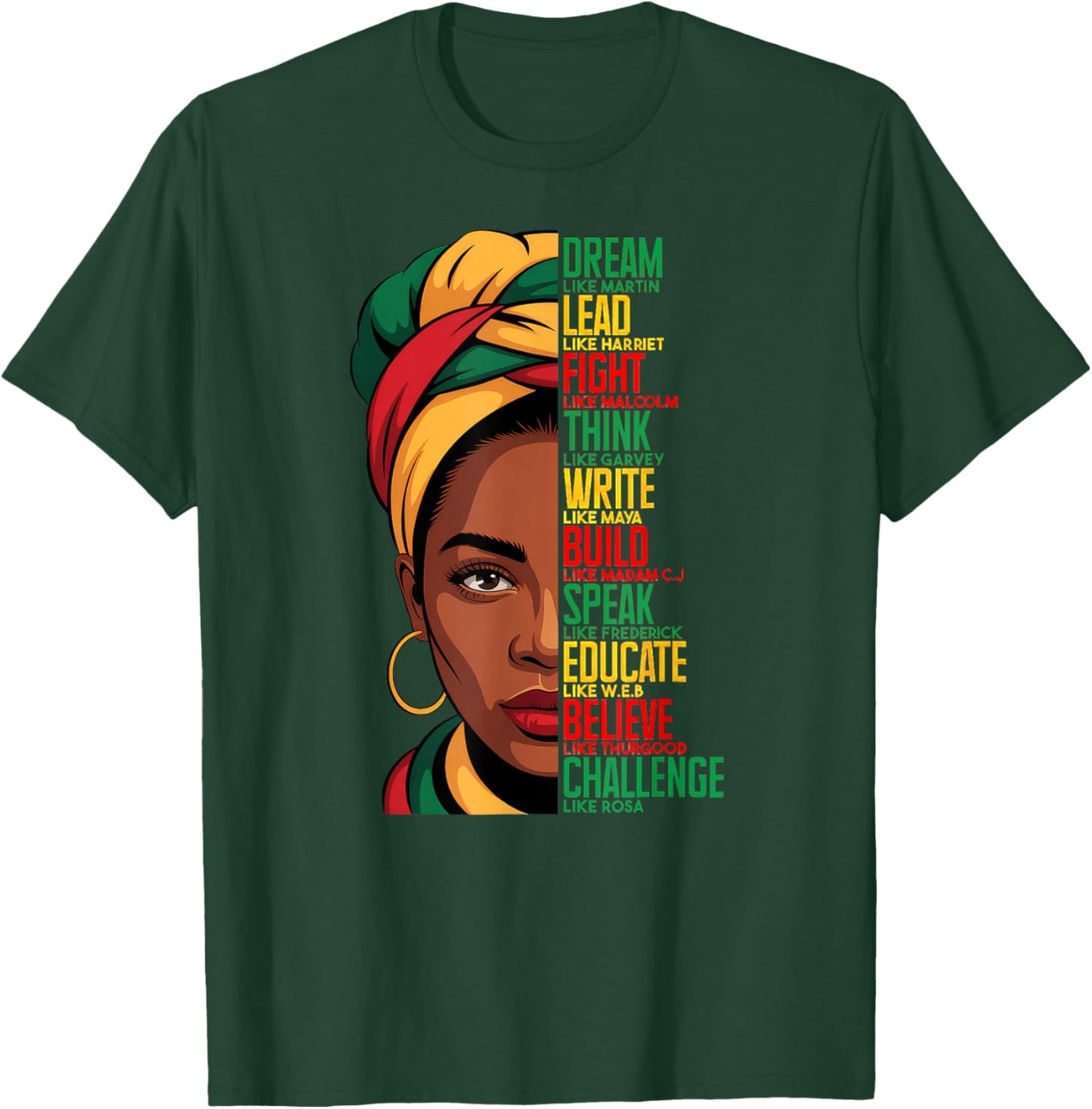 Black History Month Dream Like Martin T-Shirt - T-Shirt | Forest