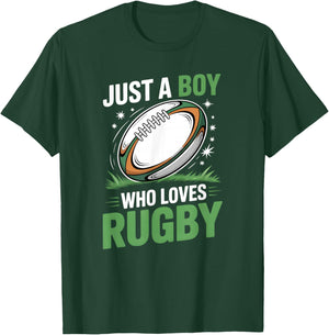 Boys Rugby T-Shirt - T-Shirt | Forest