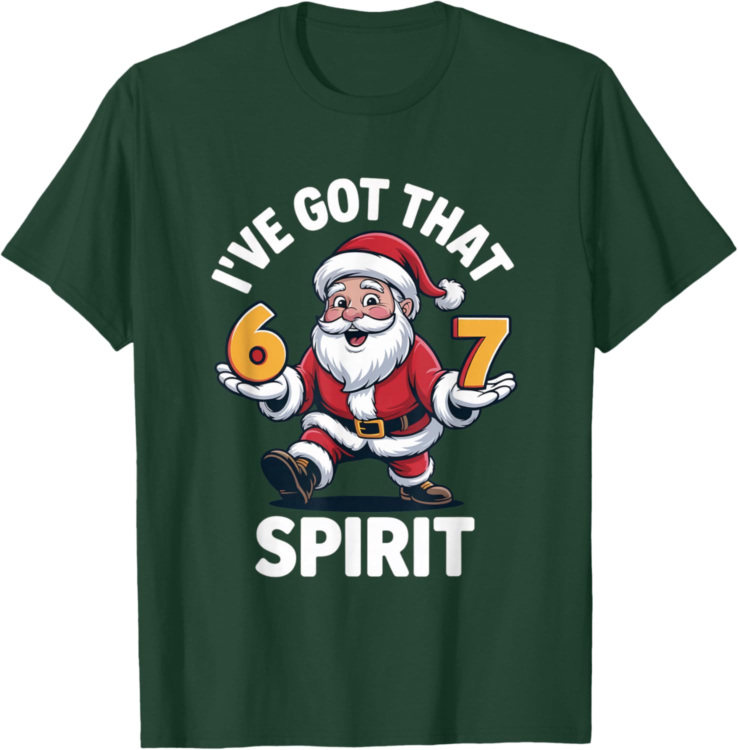Christmas 67 Funny Xmas Six Seven Ugly Sweater 6-7 T-Shirt - T-Shirt | Forest
