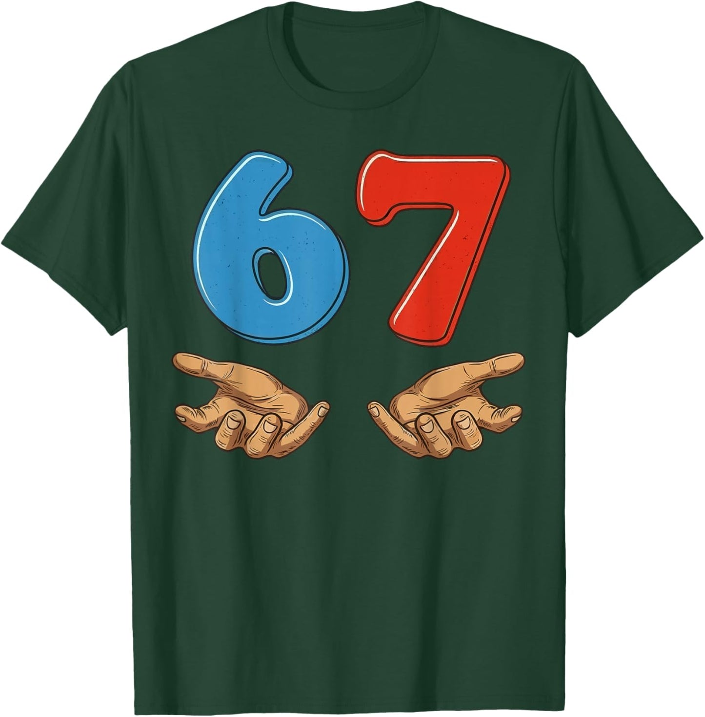67 Six Seven T-Shirt - T-Shirt | Forest