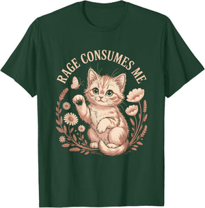 Cute Kitten Meme Rage Consumes Me Shirt T-Shirt - T-Shirt | Forest